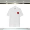 280g Double Yarn Cotton T-Shirt Couples Casablanca Castle Print Short Sleeve Round Neck Loose Fit