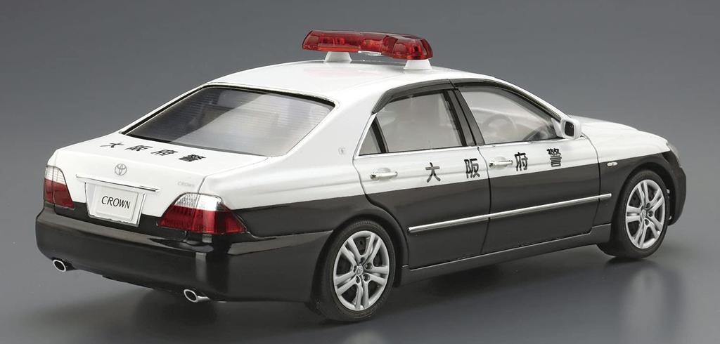 Aoshima Bunka Kyozaisha The Patrol Car Series Toyota GRS182 Crown Patrol Car Traffic Enforcement 2005 Plastic Model 1/24 No.3