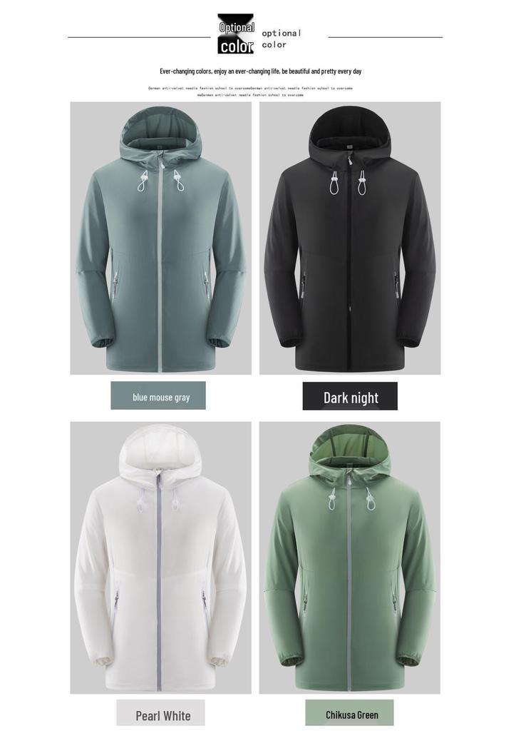 Summer UV-Protective Lightweight Hooded Cycling Jacket for Men & Women