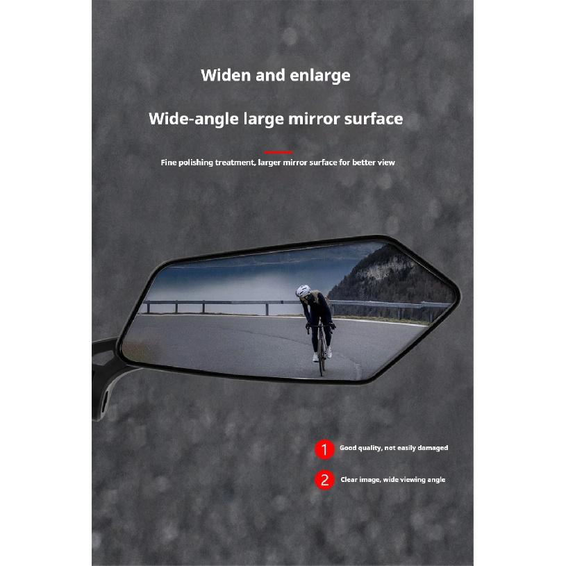 2PCS 360 Rotating Bicycle Mirror Wide Range Adjustable for Bicycle Electric Reflec Reflector Retrovisor Moto For Bycicle