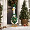 Christmas Costume Set with Santa Hat, Bib and Tie for Outdoor Yard Garden Decoration
