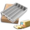 Aluminiowa Forma do Ciasta Battenberg z Wyjmowanymi Przegródkami Równomierne Rozprowadzanie Ciepła Formy do Ciasta na Precyzyjne Prostokątne Ciasta