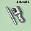 Pipe Thread Cutting Tool Water Pipe Inner Outer Integrated Wire Cutter Pipe Thread Tool Electric Drill 4/6 Points Water Pipe