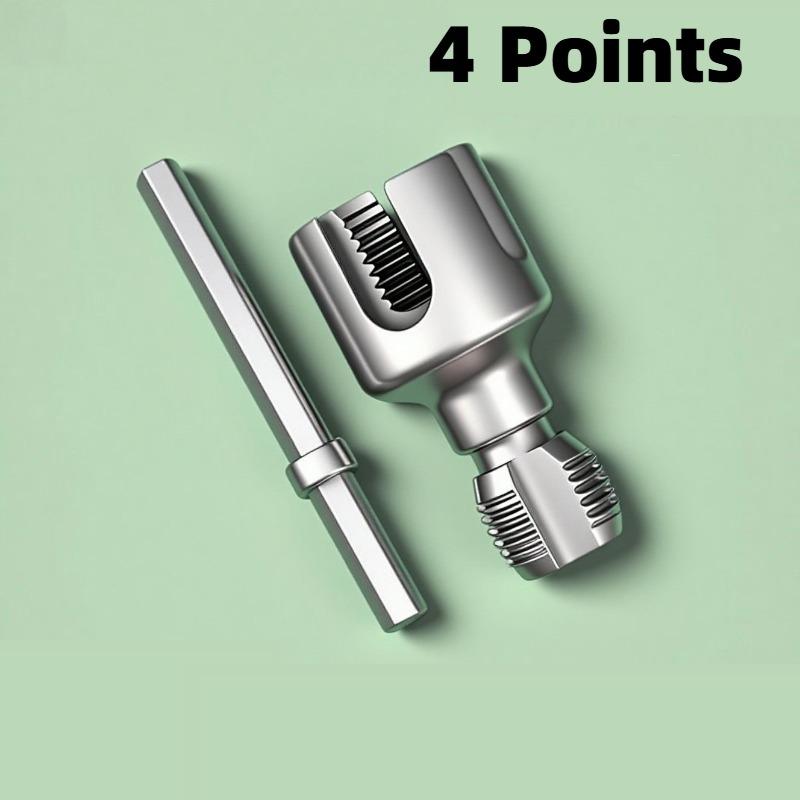 Pipe Thread Cutting Tool Water Pipe Inner Outer Integrated Wire Cutter Pipe Thread Tool Electric Drill 4/6 Points Water Pipe