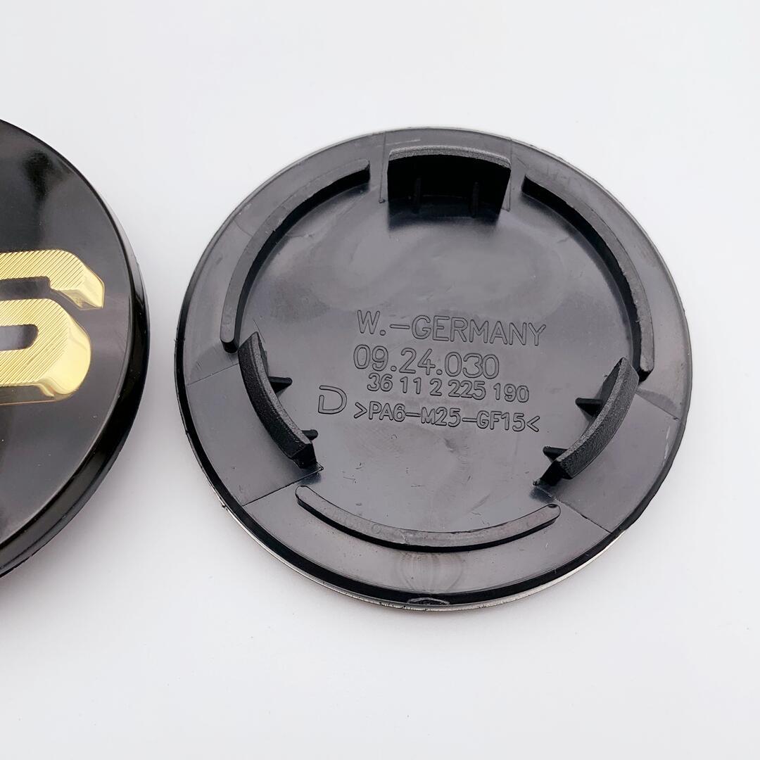 

4 шт. аксессуаров для модификации автомобиля, колпачки ступицы колеса 70 мм, 0924030, центральный значок, пылезащитный чехол, колпак центра колеса чёрный/золотой