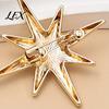 Elegant Star Pin Alloy Eight-pointed Brooch Pin, Shape Decorative Jewelry, Vintage Clothing Accessory for Suits Coats Scarves Shawls Bags Metal