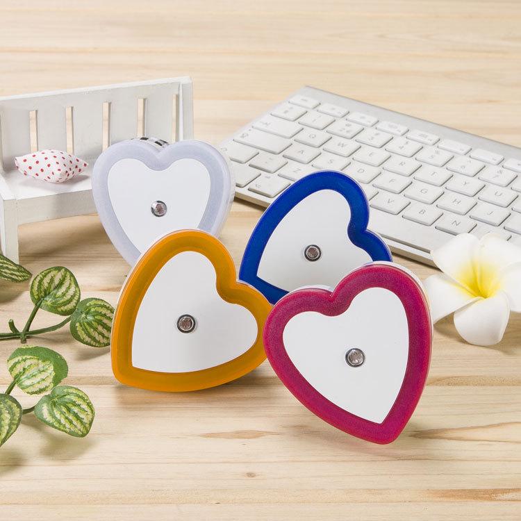 Heart-Shaped LED Night Light with Sensor