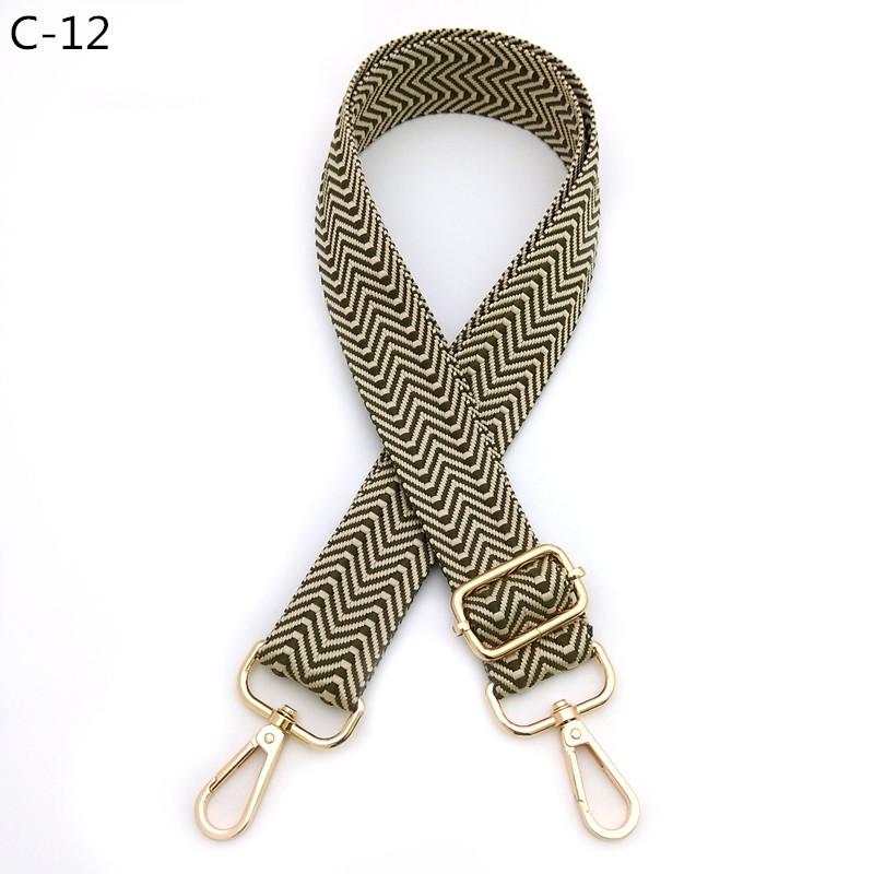New Arrow Solid Color Bag Shoulder Strap Accessories One Shoulder Oblique Span Adjustable Replacement School Bag Wave Strap