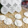 Flexible Silicone Christmas Mould for Wax and Resin Casting, 6 Holiday Cavities with Textured Designs for Candle and Handmade Decoration