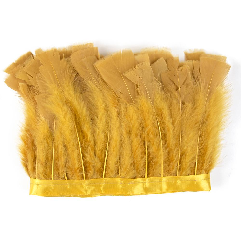 10-15cm Green Turkey Feather Trim Ribbon Fringe For Crafts Wedding Dress Decor Sewing Accessories Plumas 1Meter Long