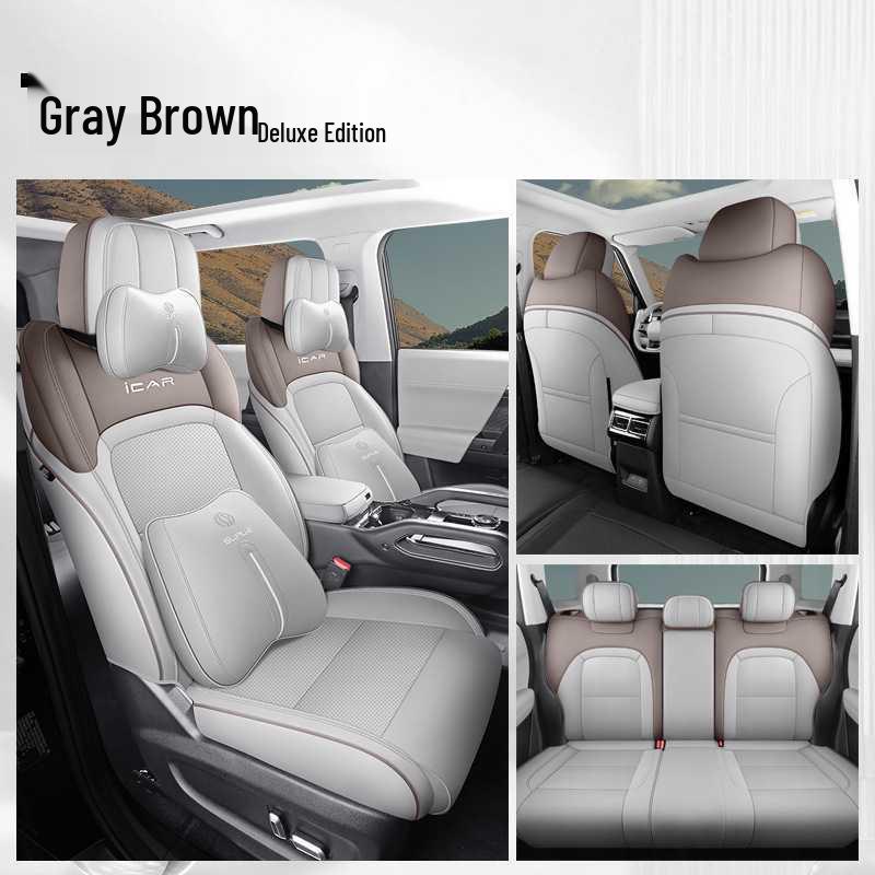 Chery ICAR03 Five-Seater Leather Car Seat Cushion - All-Season Universal Fit