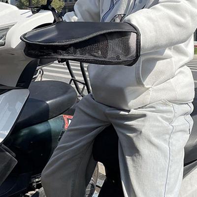 Motorrad-Lenkerstulpen Sommer-Sonnenschutzhandschuhe Mit Reflektierendem Streifen Atmungsaktiv Wasserdicht Oxford-Gewebe Reithandschuhe