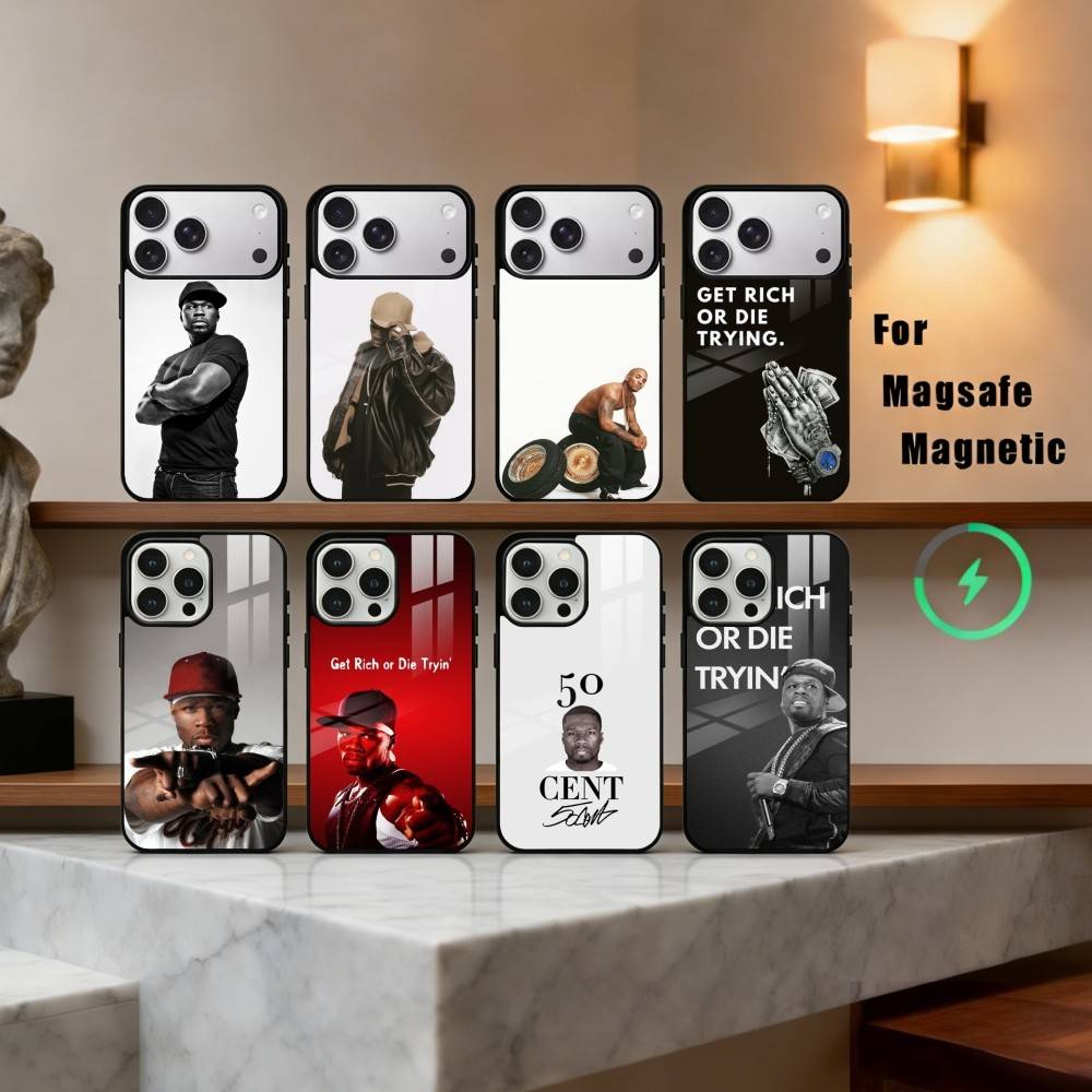 H-hardcore Rapper 50 C-Cent Singer Phone Case For iPhone 17,16,15,14,13,12,Plus,Pro,Max for Magsafe Magnetic Wireless Charging