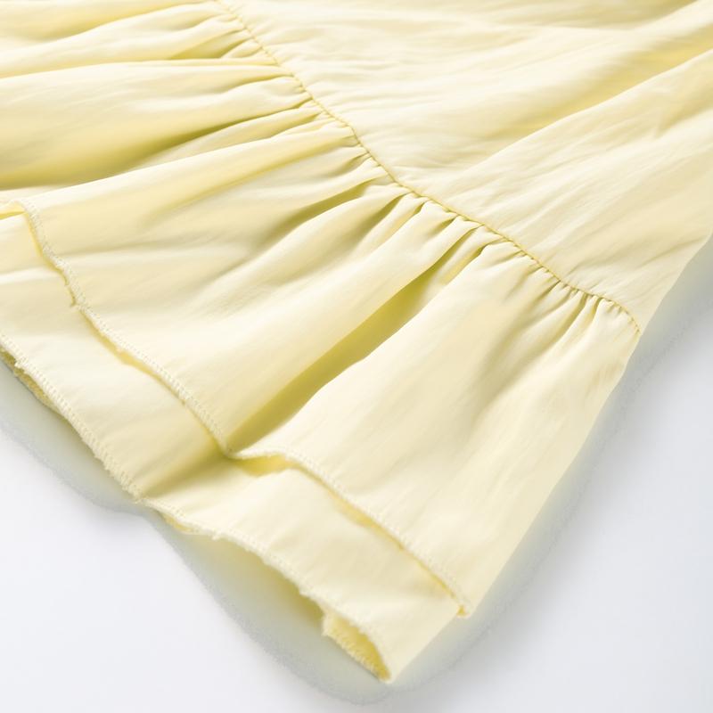 Casual Shirt Mini Dress Women Loose V-neck Buttons Dresses Lady Full Sleeve Spring Summer Above Knee Solid Robe Woman Streetwear