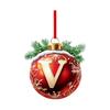 2D Christmas Decoration Pendant Christmas Tree Tag Theme Party Crafts Ornament