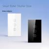 Graffiti WiFi Smart Roller Shutter Switch - Voice Control with Alexa, Tempered Glass Panel