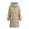 White duck down jacket women's medium and long winter new middle-aged mother clothing thickened loose hooded jacket