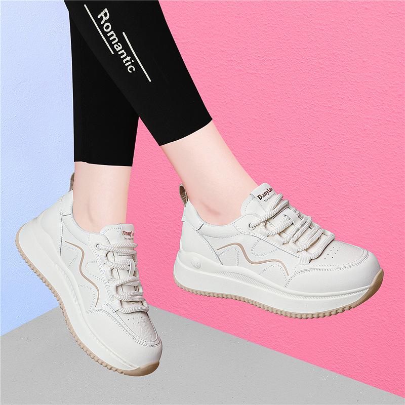 

(Broken size does not make up) Temperament single shoes platform white shoes children s spring and summer new casual breathable sweat-absorbing 35