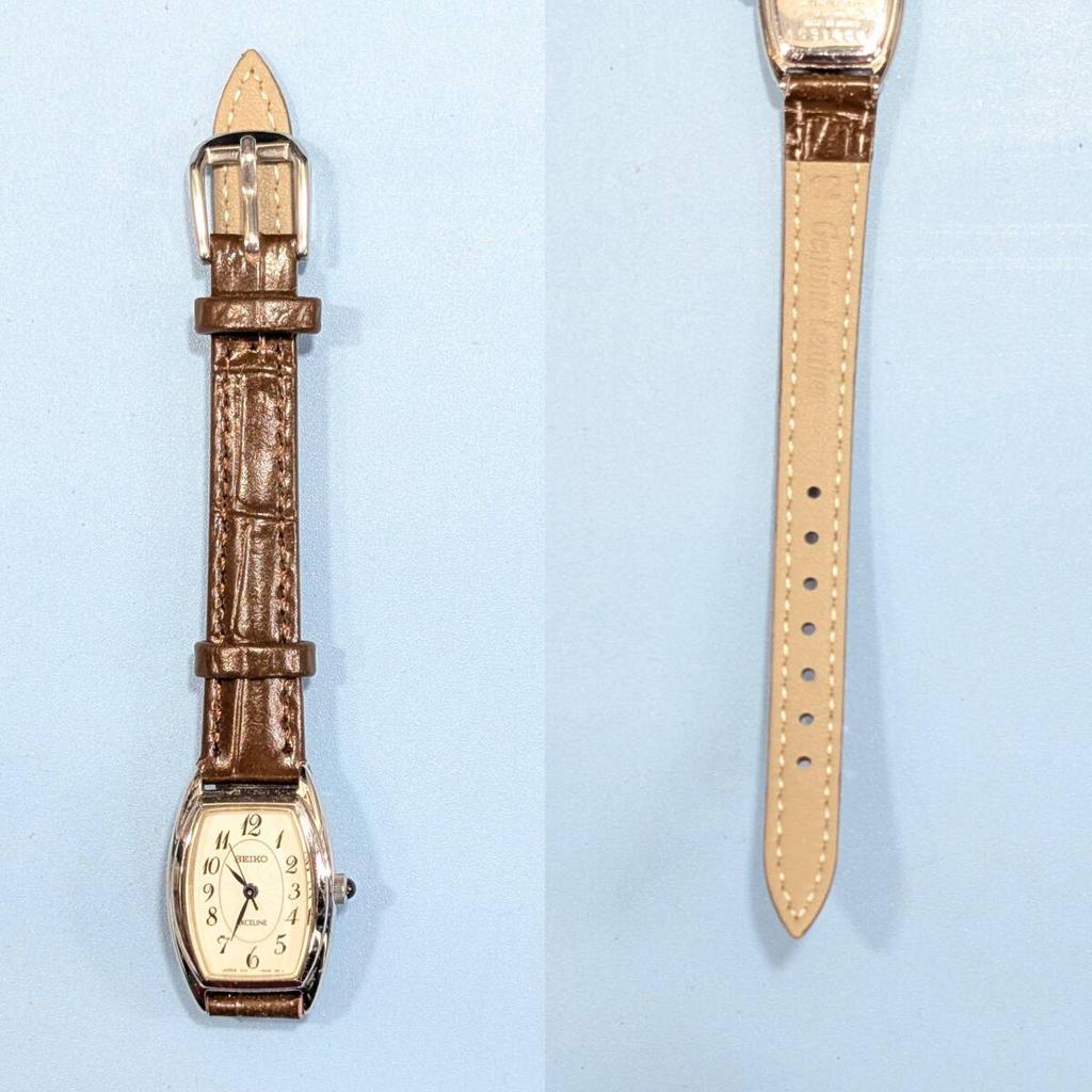 SEIKO Excelline Battery and Strap Working Minor Ladies' Watch, Replaced, Condition, Flaws