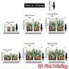 2D flat Photography Backdrop Popular Tapestry Collection of Potted Cacti 100% Polyester Birthday Party for Holiday home