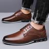 New Men'S Pu Leather Derby Shoes Big Size 38-53 Comfortable Breathable Lace Up Formal Casual Business Shoes Non-Slip Sneakers