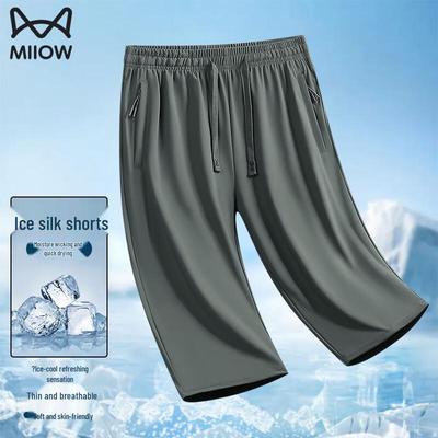 Men's Ice Silk Quick-Dry Athletic Shorts