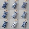 National Style Blue and White Porcelain Style Long Pillowcase Sofa Bedroom Pillowcase Removable and Washable 30x50, 40x60, 50x70