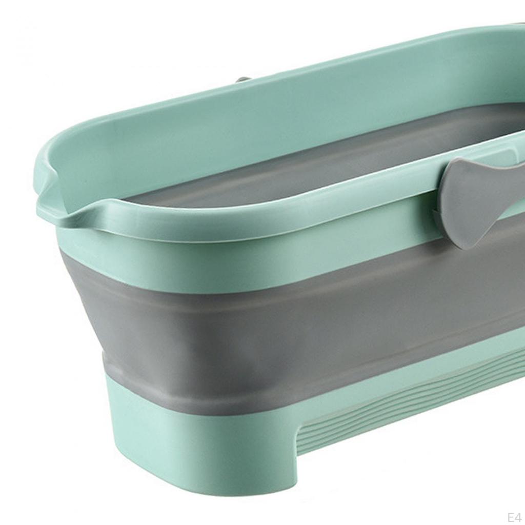 Bucket Mop Foldable Portable Water Pail Foot Soaking Basin Sturdy Rust Resistant