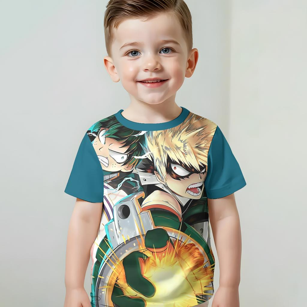 My Hero Academia 3D-Druck Babykleidung Kleidung für Kinder Junge Mädchen Kind T-Shirt Top Shirts