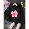 Felpa da Bambina a Maniche Lunghe, Fresco Design Floreale Multicolore Scelta Versatile Felpa Casual Autunno Inverno Tendenza Nuovo Top