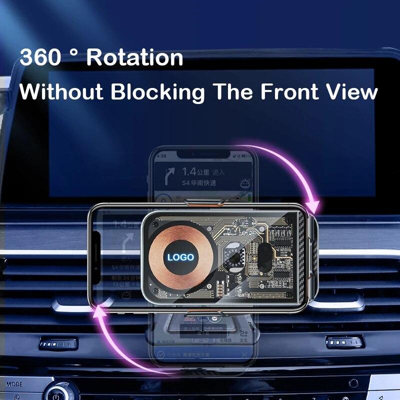 Pro BMW řady 5 6 G30 G31 G38 G32 6GT Bezdrátová nabíječka mobilního telefonu do auta Držák pro GPS navigaci 12,3palcová základna s pevnou obrazovkou