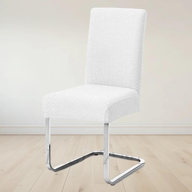 Husté žakárové potahy na opěradla židlí Vzor ve tvaru T Potah sedáku židle Elastický chránič jídelní židle Kancelář Restaurace Univerzální