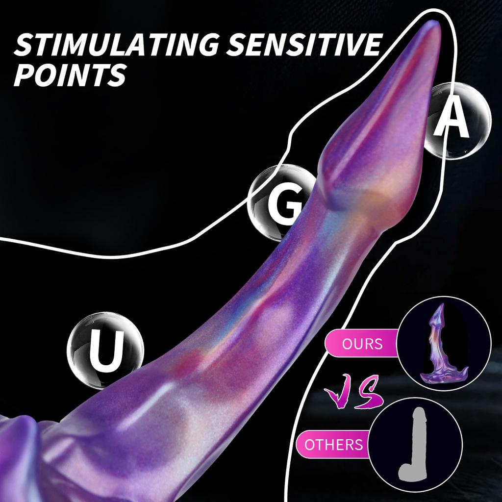 Alien Penis Silicone Pointed Anal Plug Beginner's Harem Masturbator Soft Monster Penis Sex Toy