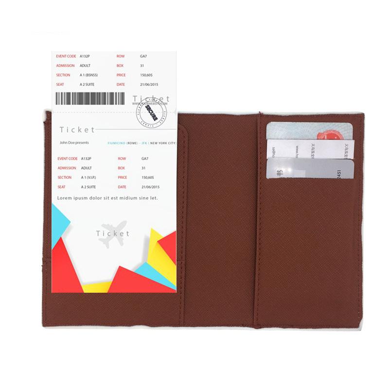 Japanese Anime Demon Slayer Passport Cover Unisex Students Travel Passport Holder Wallet Women Leather Credit Card Holder Case