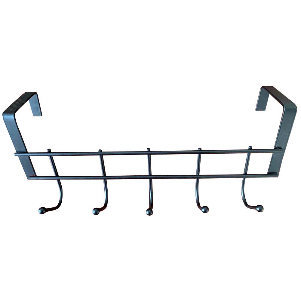 Over Door 5 Hook Clothing Hanger Rack for Hats Scarves and More Storage