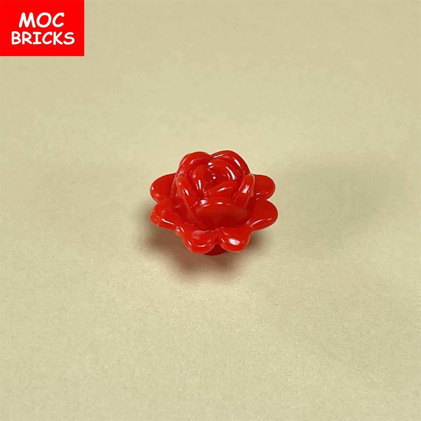 

28pcs\lot MOC Bricks Flower Rose featuring Pin suitable featuring 93081c Friends Accessories construction blocks Playthings children gifts