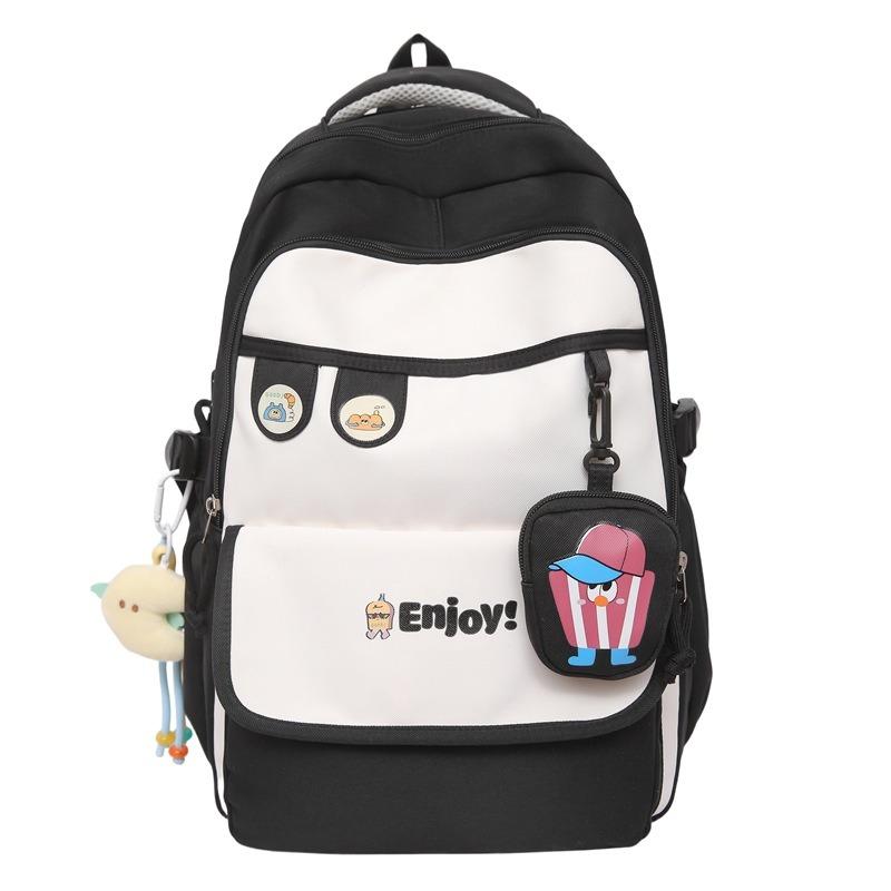 The new schoolbag is high-value, fresh and sweet, candy-colored backpack, lightweight and large-capacity backpack for junior high school students.
