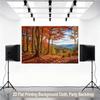 1 Piece of 2D Flat Background Fabric a Banner Featuring a Rich and Charming Autumn Forest Scene background.PMJ