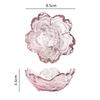 Sakura Glass Soy Sauce Dish Japanese-style Cherry Blossoms Condiment Dipping Bowls Small Sushi Dumplings Appetizer Plates