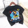 White Tshirts for Boys Anime Cartoon Cute Birthday Clothing Children Summer Fashion Short Sleeved Shirt Kids Clothes