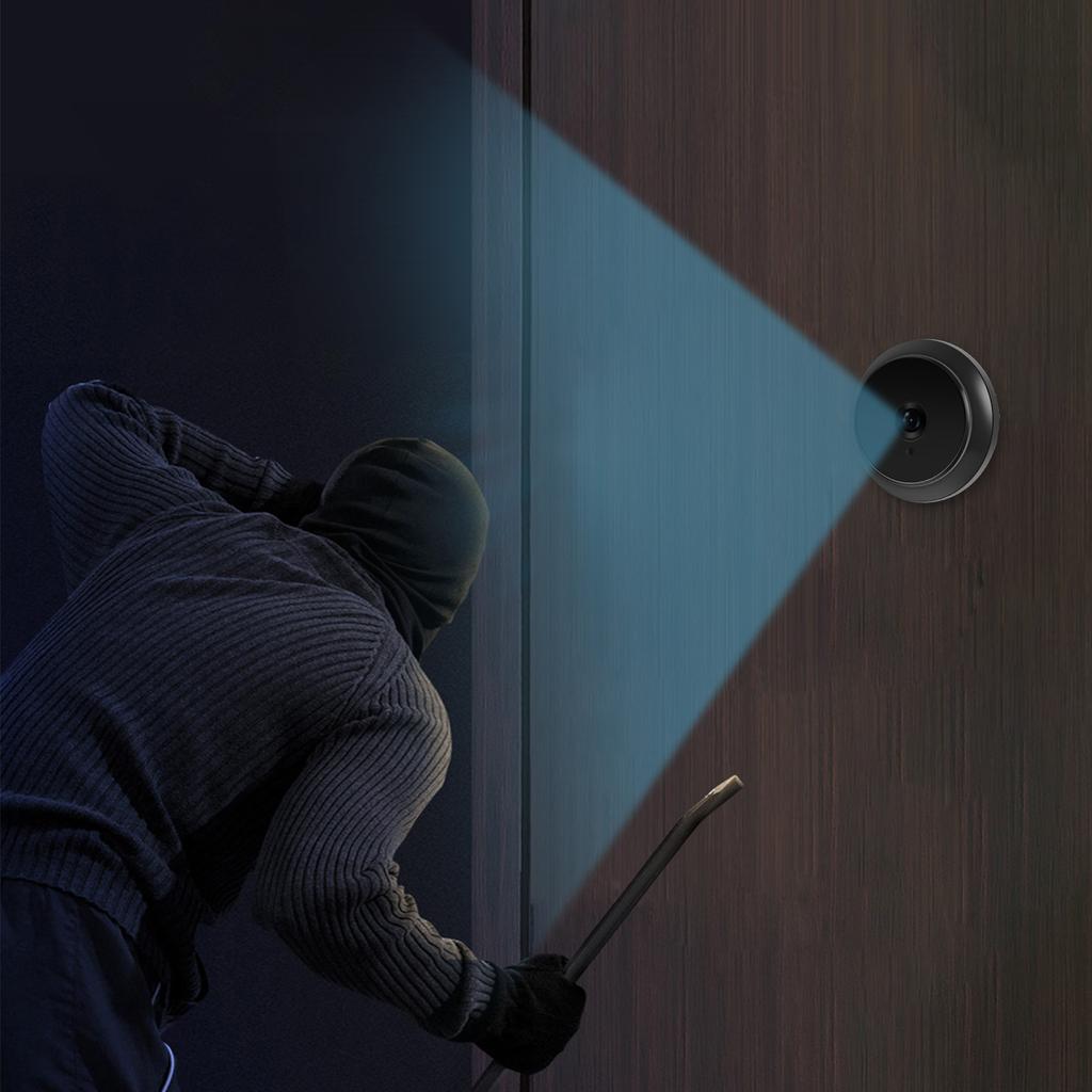 3,97-Zoll-Gucklochkamera für Wohnungstür, 2 MP LCD Digitaler Gucklochbetrachter, 120 Grad Farbe