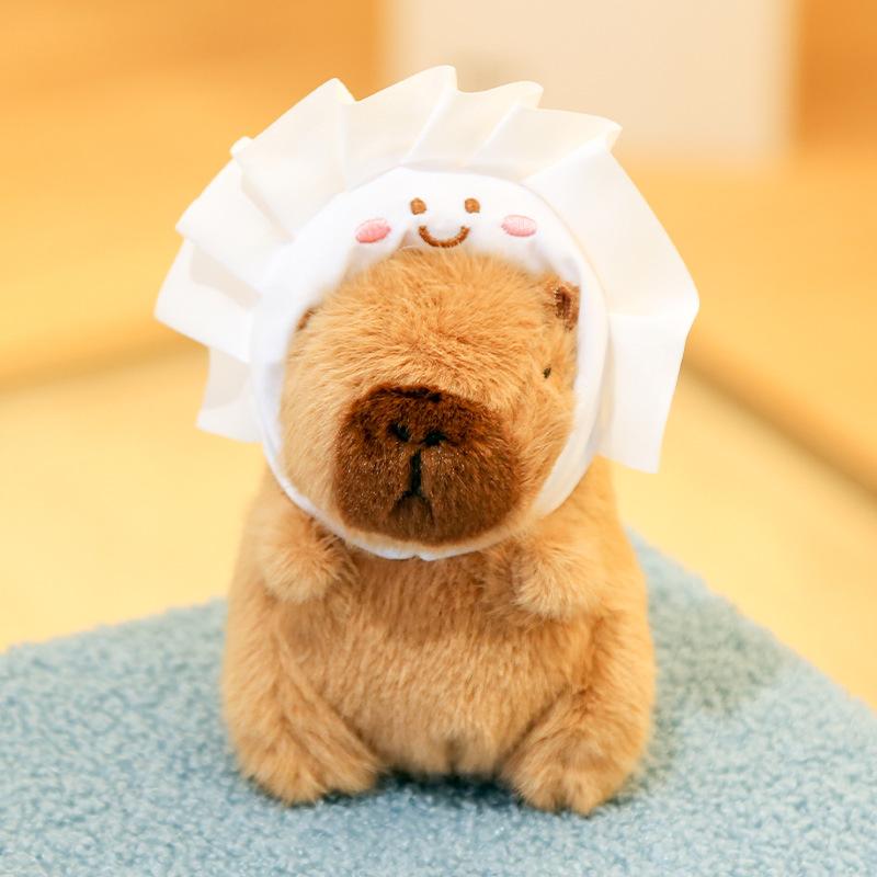 Doll Hair Card Kapibara Doll Pendant Keychain Capybara Plush Toy Trinket Doll