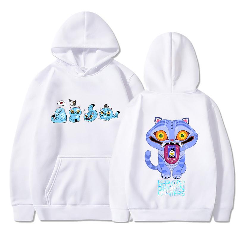

KPop Demon Hunters Tiger Hoodies Men Fashion Anime Printed Sweatshirts Women Casual Cool Streetwear Hoody Pullovers Sudaderas S