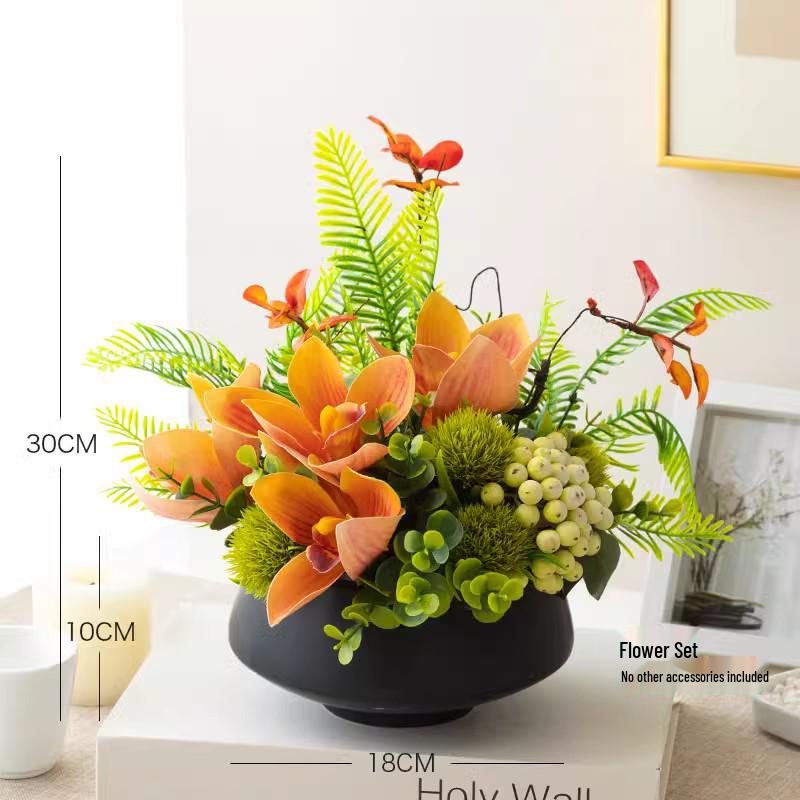 Nordic Modern Faux Flower Bouquet for Indoor Living Room or Dining Table Decor