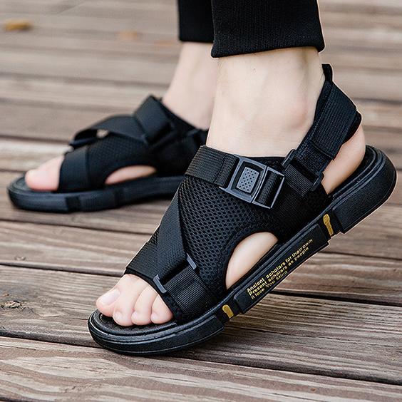 Sandalias Casuales de Verano para Hombre Zapatillas Negras Transpirables  comprar a buen precio — entrega gratuita, reseñas reales con fotos — Joom