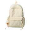 Schoolbag Korean style schoolbag female middle school student autumn and winter new padded light class backpack girl solid color backpack