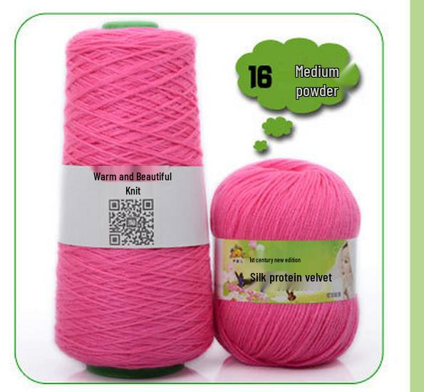 Filato di Cotone al Latte con Proteine della Seta per Maglieria e Uncinetto per Sciarpa per Neonato