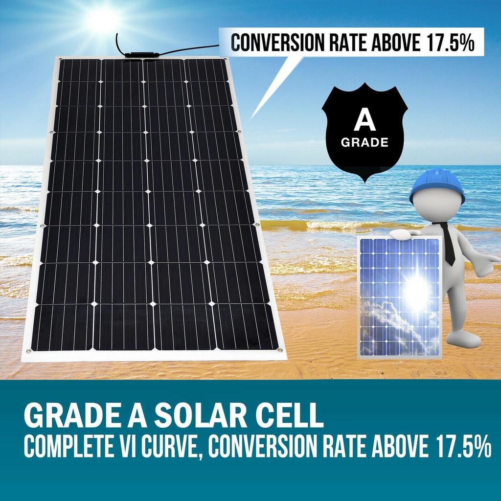 

Водонепроницаемая солнечная панель 350 Вт Гибкий солнечный элемент Для зарядного устройства 12 В Монокристаллический Домашний Автомобильный Контроллер Солнечная система