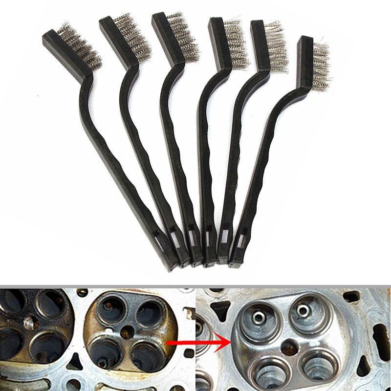 

Щетка из нержавеющей стали Simplicity, черная проволока, щетка для барбекю из нержавеющей стали, 180 мм, щетка для барбекю, 1 шт.