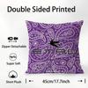 Design Classico E-Etro Federa Cuscino Tessuto Peluche Morbido Stampa Double Face Copricuscino Divano Copricuscini